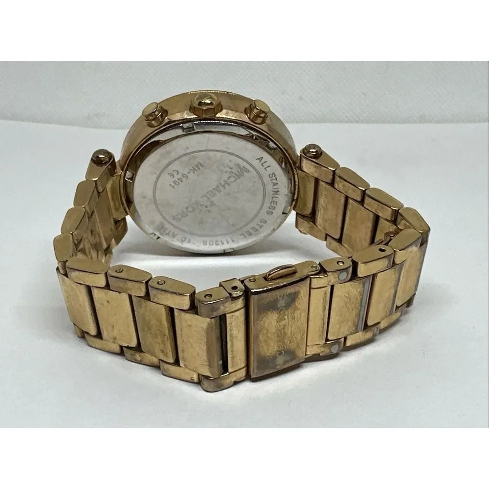 Michael Kors Parker MK5491 Women's Gold Stainless Steel Analog Dial Watch NUL32